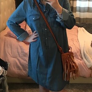 Blue Jean dress and cross body purse bundle